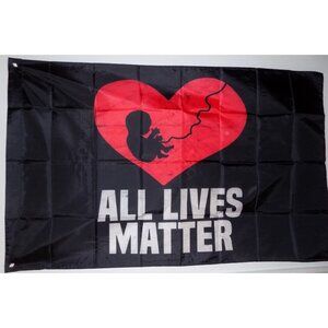 All Lives Matter Flags - 3 x 5 (Black\Red)